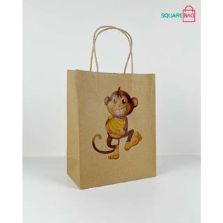 TÚI GIẤY KRAFT NHIỀU HÌNH CON VẬT. COMBO 10 cái