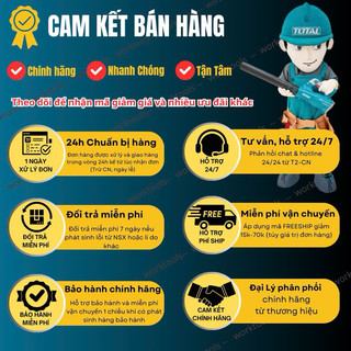 TOTAL Bộ 8 và Bộ 9 mũi khoan bê tông đuôi gài SDS TACSDL11806 & TACSDL30906