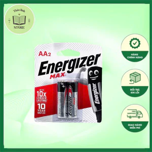 Vỉ 2 viên Pin Energizer AA MAX LR6 (Pin tiểu) – Vỉ 2 viên Pin Energizer AAA MAX LR03 (Pin đũa)