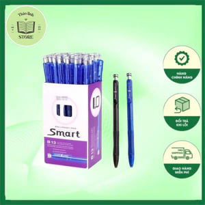 Bút bi BAOKE Smart B13 ngòi 1.0mm - Nắp bấm tiện lợi (Hộp 48c - Loại 1 )