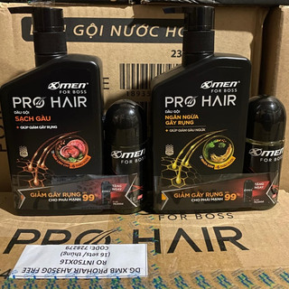 [Chính Hãng Cty ] Dầu Gội Xmen For Boss Pro Hair Sạch Gàu/ Ngăn Gãy Rụng Tóc 350G Từ Nhân Sâm Nấm Linh Chi Thảo Dược Quý