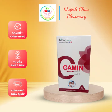 Viên uống bổ sung canxi hữu cơ GAMIN nhập khẩu Pháp - Giúp bổ sung calci , phòng ngừa loãng xương , suy dinh dưỡng - 60v