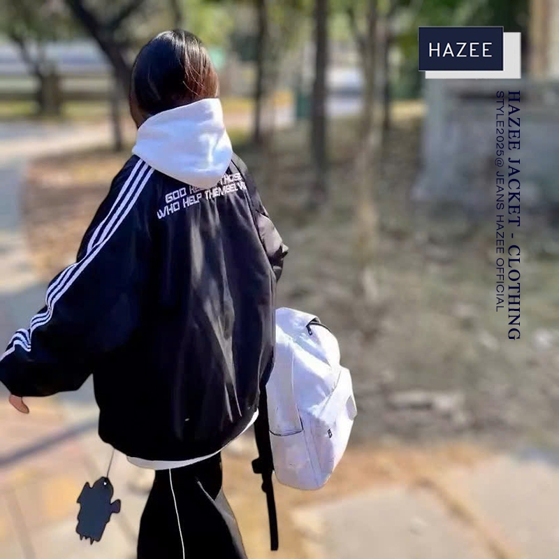 Áo khoác GIÓ Nam nữ HAZEE - Áo Khoác trần bông(FORM RỘNG) STYLE 2025