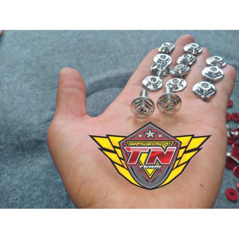 Ốc Salaya 6li/10/15 kèm lông đền Kitaco gắn dàn áo,ốp pô,catte
