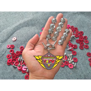 Ốc Salaya 5li/5li18 xoắn gắn dàn áo Yamaha, Honda đầu dù Inox304