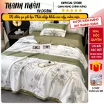 Bộ chăn ga gối lụa Thái nhập khẩu cao cấp, chăn ga lụa mềm mịn, thoáng mát, thiết kế hiện đại, bền đẹp Thanh Nhàn Beddin — ảnh 1