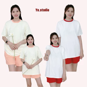 Bộ thun nữ YUSTUDIO mẫu trơn chất thun lạnh co giãn 4 chiều