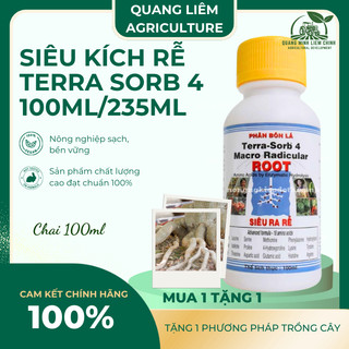 Phân Bón Lá Siêu Kích Rễ Terra Sorb 4, chống hạn, ngập úng, phèn mặn - (chai 100ml/235ml)
