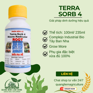 Phân Bón Lá Siêu Kích Rễ Terra Sorb 4, chống hạn, ngập úng, phèn mặn - (chai 100ml/235ml)