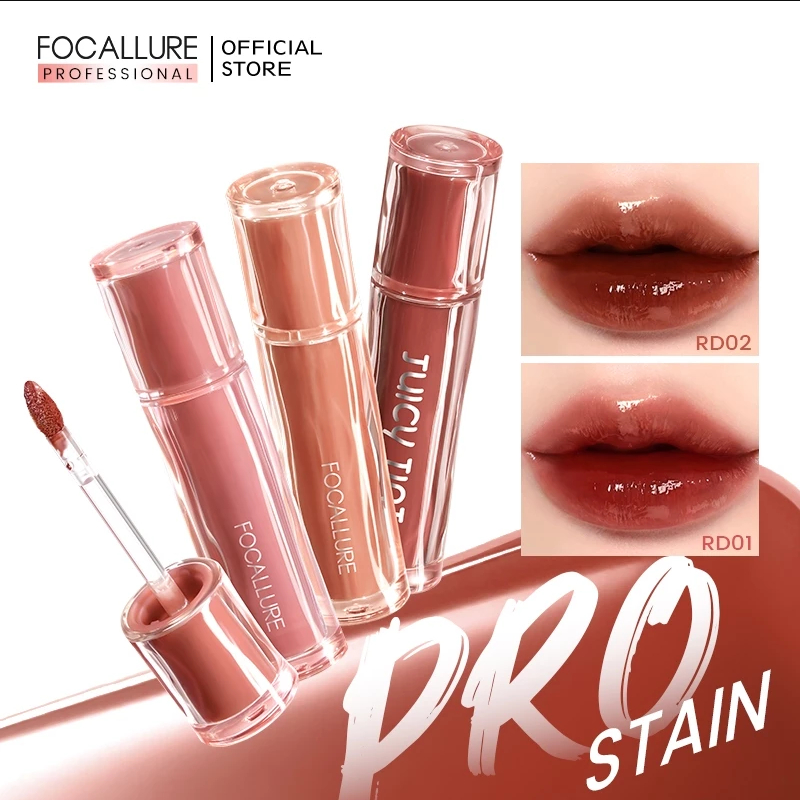 Ảnh Son Tint FOCALLURE Siêu Căng Bóng Mọng, Nước Lâu Trôi, Không Bết Dính 2g L22 1