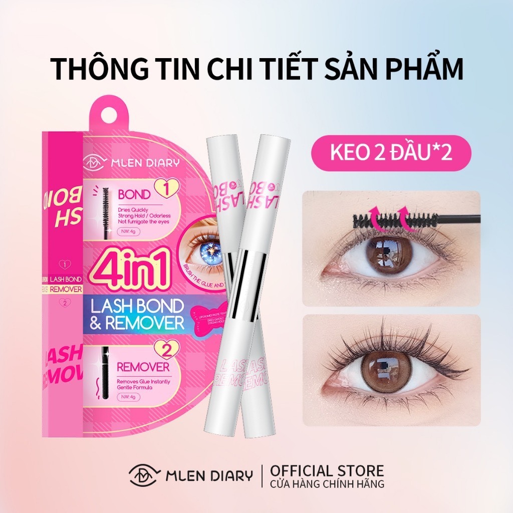 MLEN DIARY Mi ANIME Mi cụm dễ gắn tự nhiên tiện lợi cho người mới trang điểm | NHÍM HOUSE