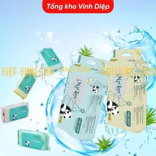 Sét 10 bịch (8 gói/1 bịch )  khăn ướt Mini MyLan cao cấp không mùi không hoá chất an toàn cho da nhảy cảm