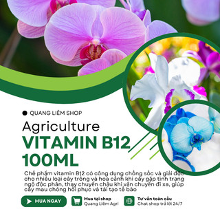 Chế phẩm vitamin B12 chống sốc và giải độc cho cây trồng, hoa kiểng (chai 100ml)