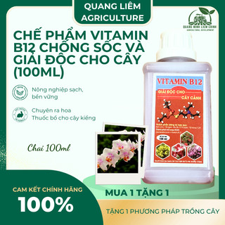 Chế phẩm vitamin B12 chống sốc và giải độc cho cây trồng, hoa kiểng (chai 100ml)