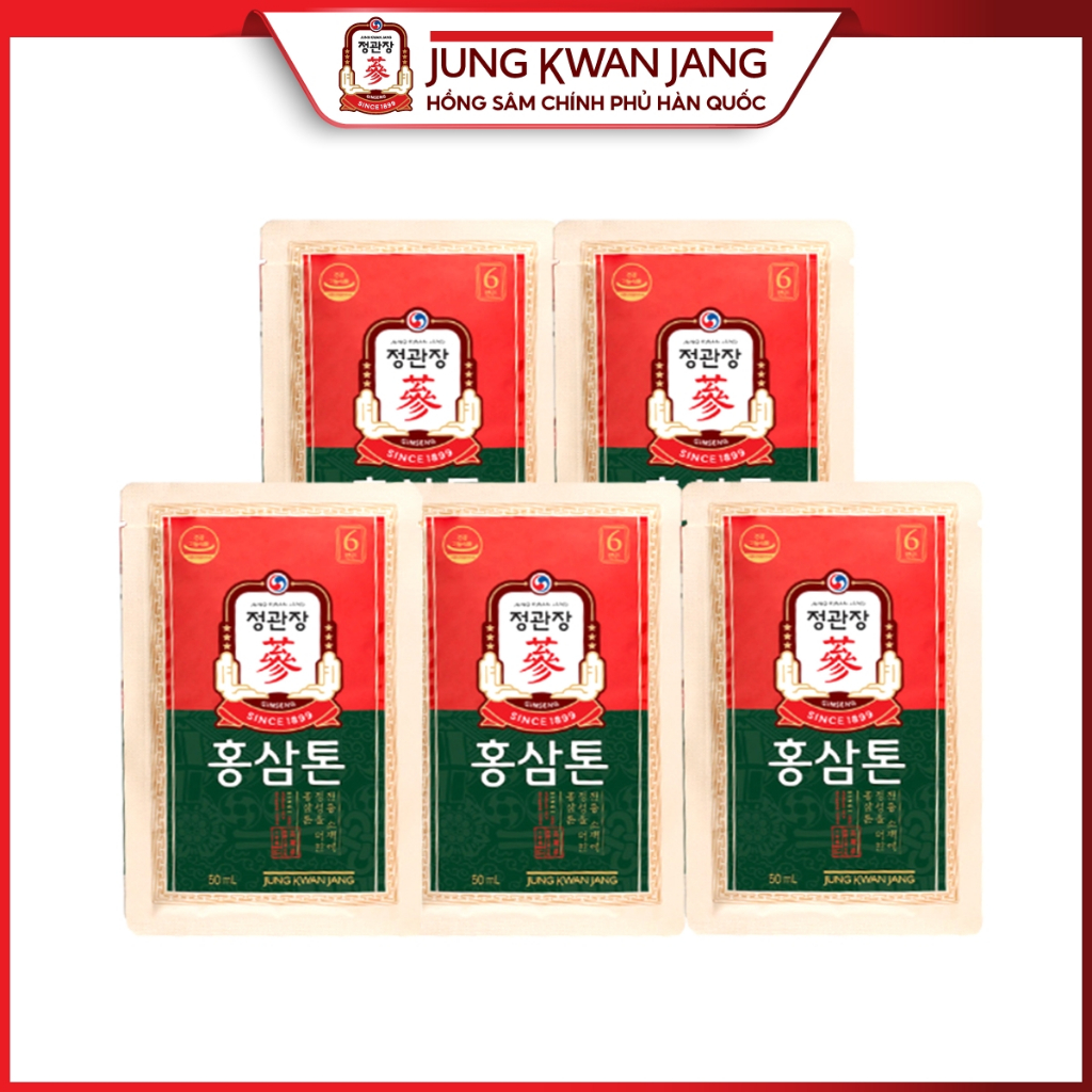Ảnh Nước Hồng Sâm Pha Sẵn KGC Jung Kwan Jang Tonic ( 1 gói, 2 gói, 3 gói, 4 gói, 5 gói x 50ml ) 2