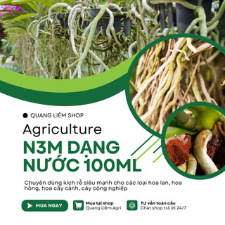 Phân bón lá kích rễ N3M dạng nước - mạnh mẽ hơn, đậm đặc hơn (hũ 100ml)