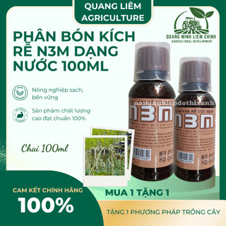 Phân bón lá kích rễ N3M dạng nước - mạnh mẽ hơn, đậm đặc hơn (hũ 100ml)