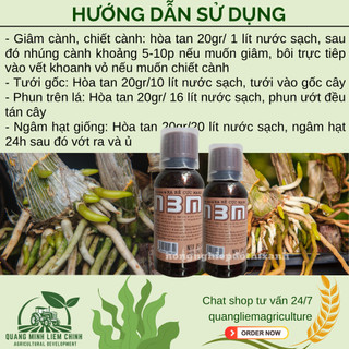 Phân bón lá kích rễ N3M dạng nước - mạnh mẽ hơn, đậm đặc hơn (hũ 100ml)