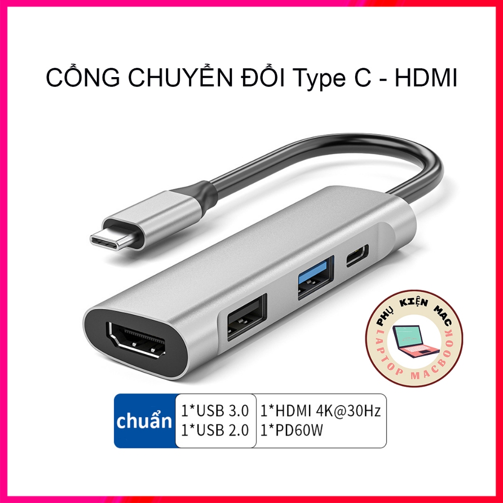 Cổng Chuyển Đổi HUB USB Type-C Và Hub HDMI, Bộ chia cổng TypeC