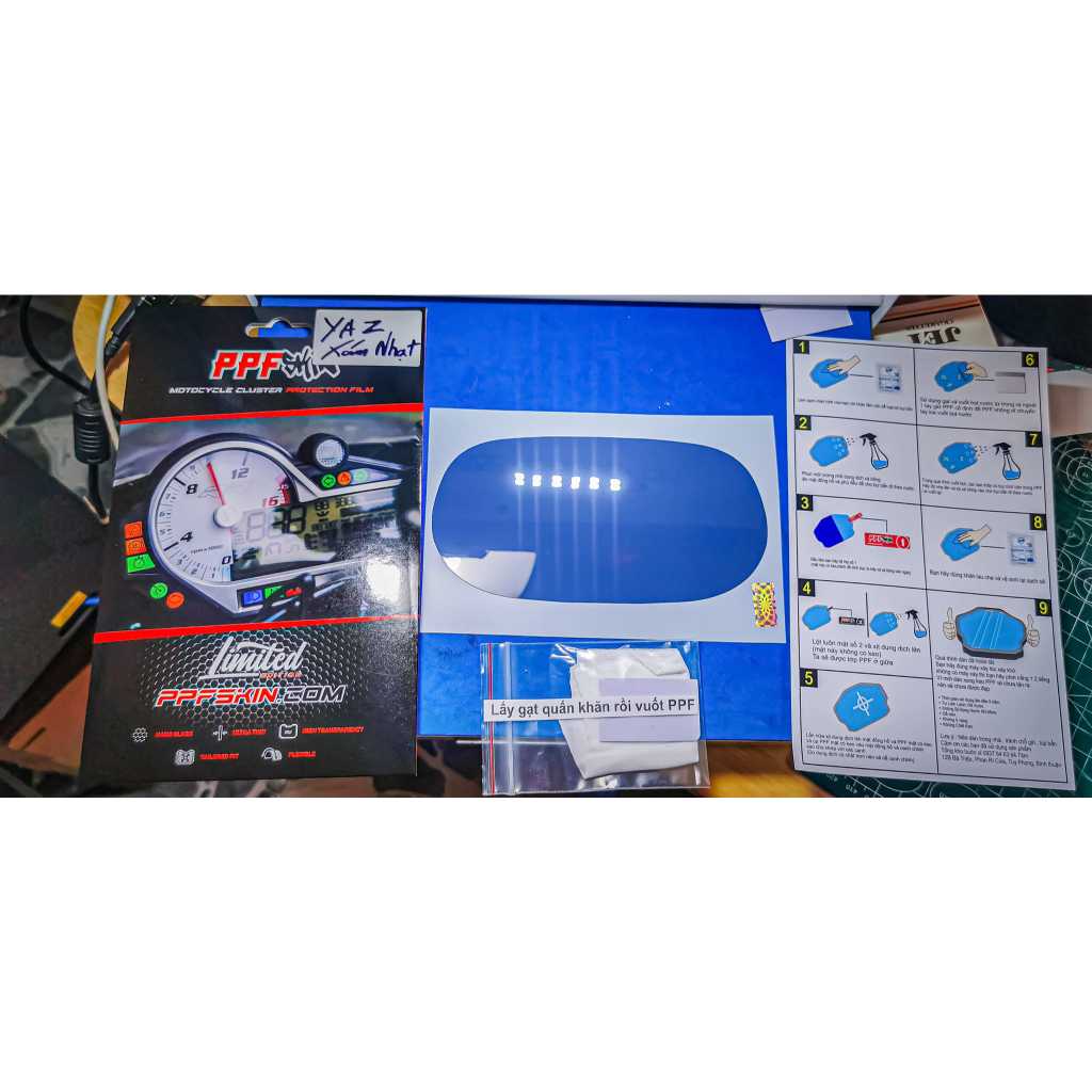 PPF YAMAHA YAZ 125...  dán bảo vệ mặt đồng hồ xe , hàng nhập khẩu