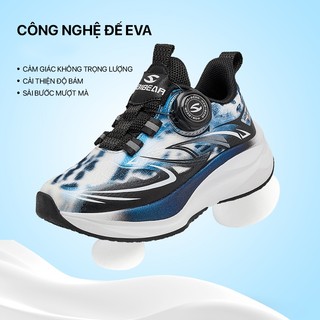 Giày bé trai Hobibear AS8661 xanh navy có khóa xoay tiện lợi, giày thể thao nhẹ bền dành cho trẻ em.