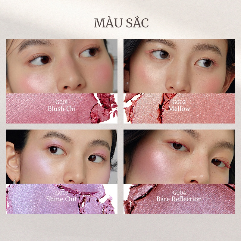 Ảnh Má Hồng Dạng Phấn Dẻo hince True Dimension Glow Cheek 2