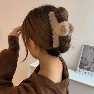 SET KẸP TÓC LÔNG CÀNG CUA 6 MÓN MÀU NÂU NUDE PHONG CÁCH HÀN QUỐC