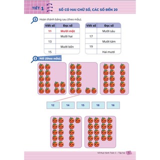 Sách - Combo 2 Cuốn Vở Thực Hành Toán 1 - Biên soạn theo chương trình GDPT mới - ndbooks