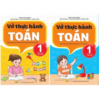 Sách - Combo 2 Cuốn Vở Thực Hành Toán 1 - Biên soạn theo chương trình GDPT mới - ndbooks