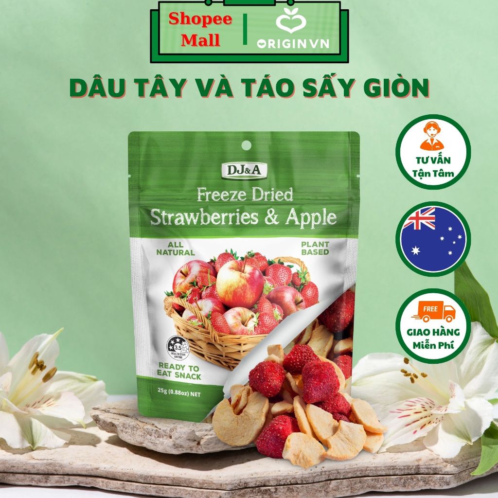 Ảnh Trái Cây Sấy Giòn DJ&A Úc - Tốt cho sức khỏe - Bổ sung dinh dưỡng, đẹp da, ngăn ngừa lão hóa - Thay kẹo cho bé 4
