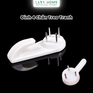 Combo 5 Đinh Treo Tranh 4 Chân Đóng Tường Tiện Lợi, Treo Đồ Thông Minh Không Cần Khoan Đục