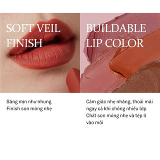 Son thỏi lì không khô môi, mỏng nhẹ hince Mood Enhancer Matte 3.5G