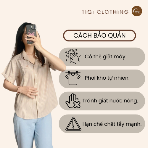 Áo Sơ Mi Tay Ngắn Gập Gấu Cotton Lụa Mềm Mại, Sơ Mi Nữ Kẻ Sọc Form Vừa Nhiều Màu Dễ Phối Đồ