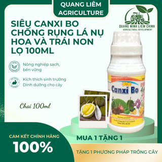 Phân vi lượng siêu Canxi Bo, xanh lá, hoa và trái non lọ Bình Điền Vươn Xanh (hũ 100ml)