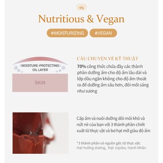 Son dưỡng có màu mỏng nhẹ thuần chay hince Mood Enhancer Lip Glow 5.5G