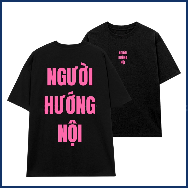 Áo thun in chữ người hướng nội slogan hài hước áo phông unisex nam nữ chất liệu cotton mềm mại co dãn ta526