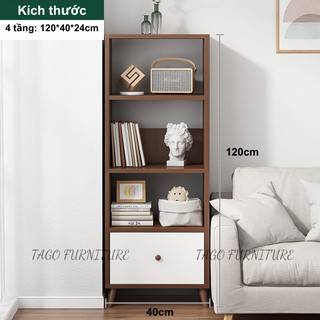 Kệ để đồ kệ sách phong cách Bắc Âu nhiều tầng FULL HẬU lắp ghép dễ dàng gỗ MDF phủ Melamine hiện đại, chống mối mọt