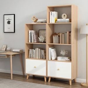 Kệ để đồ kệ sách phong cách Bắc Âu nhiều tầng FULL HẬU lắp ghép dễ dàng gỗ MDF phủ Melamine hiện đại, chống mối mọt