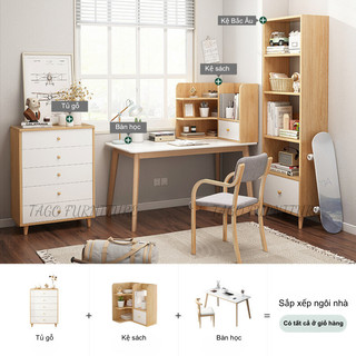 Kệ để đồ kệ sách phong cách Bắc Âu nhiều tầng FULL HẬU lắp ghép dễ dàng gỗ MDF phủ Melamine hiện đại, chống mối mọt