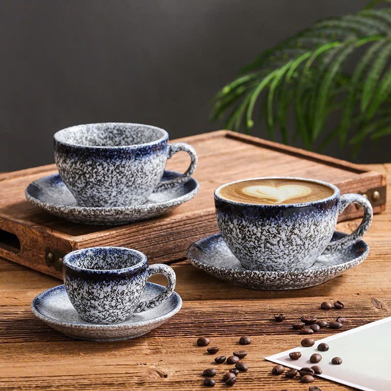 Bộ Ly Espresso, Capuchino, Latte Xanh Thạch Anh - Ly Cà Phê Gốm Sứ Cao ...