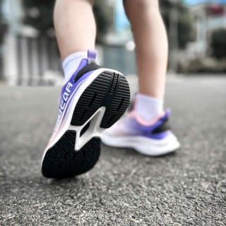 Giày thể thao bé gái Hobibear khóa xoay thông minh GS8638 tím pastel cao cấp