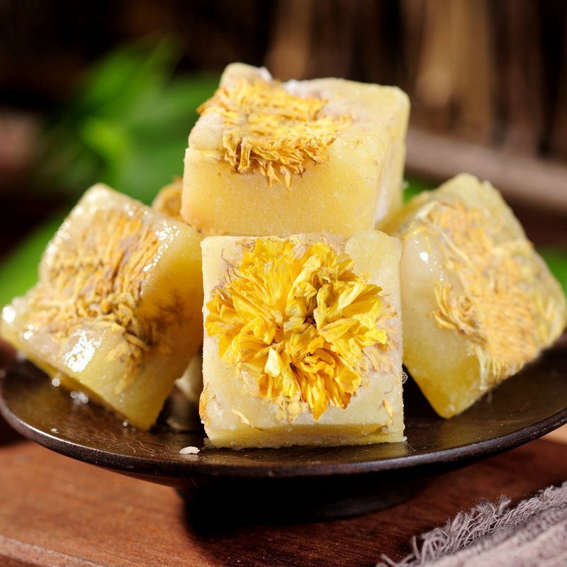Trà Hoa Cúc Đường Phèn HERBONE Thơm Ngon Ngủ Ngon Đẹp Da 500g & 1kg