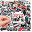 Set 60 Sticker Xe Máy Cổ Điển Chống Nước Dán Laptop Vali Mũ Bảo Hiểm Sổ Tay