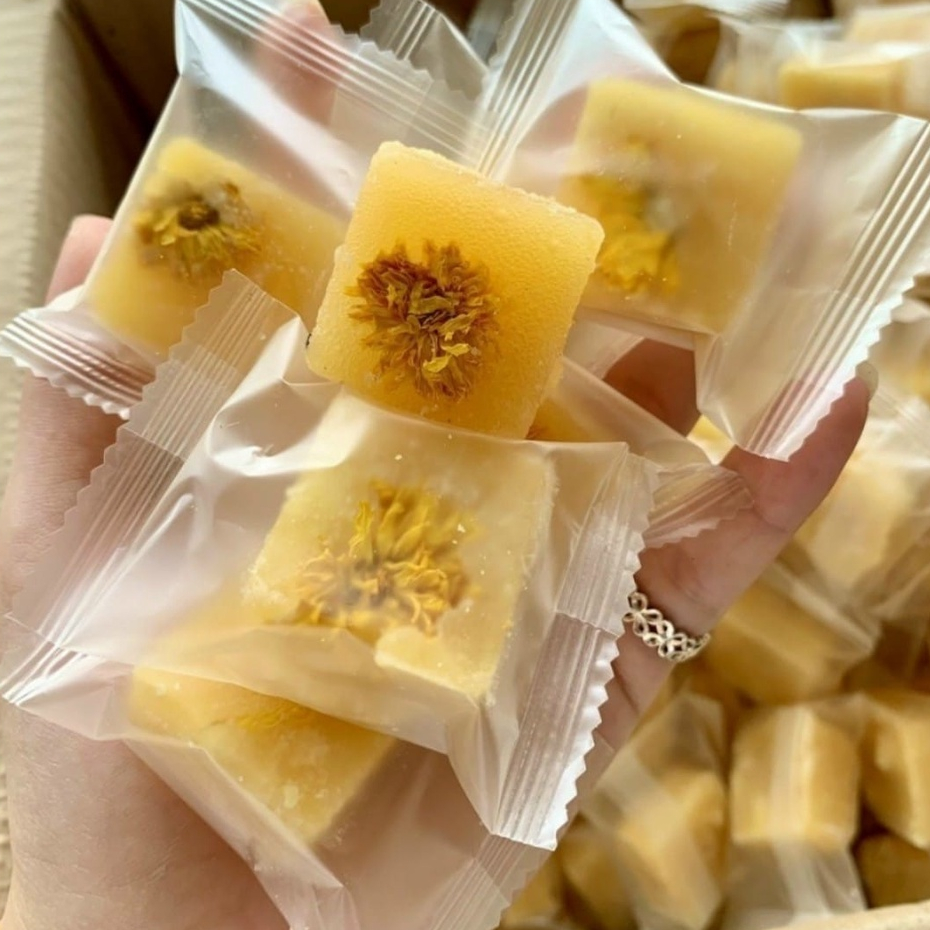 Trà Hoa Cúc Đường Phèn HERBONE Thơm Ngon Ngủ Ngon Đẹp Da 500g & 1kg