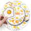 Set 60 Sticker Trứng ốp la Chống Nước Dán Laptop Vali Mũ Bảo Hiểm Sổ Tay