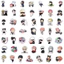 Set 60 Sticker Jujutsu Kaisen Anime Kawaii Chống Nước Dán Điện Thoại Laptop Vali