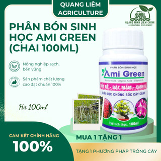 Phân Bón Sinh Học Ami Green  Tốt Rễ - Bật Mầm - Xanh Lá (100ml)