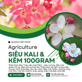 Phân Bón Lá Siêu Kali & Kẽm Hiệu Đầu Trâu  Ra Hoa, Đậu Trái, Đẹp Mã, Tươi Lâu (Hũ 100gram)
