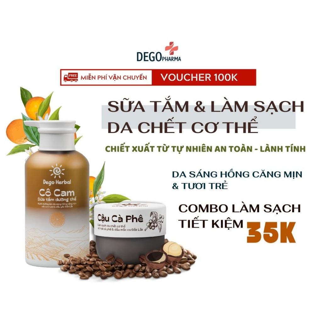 Ảnh Tẩy tế bào chết & sữa tắm DEGO - Dưỡng da sáng mịn, đều màu, cấp ẩm da 1