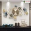 Đồng hồ treo tường trang trí nhà cửa hoa lá cành Lianzhang JJT nghệ thuật kim trôi Viva Decor V2111